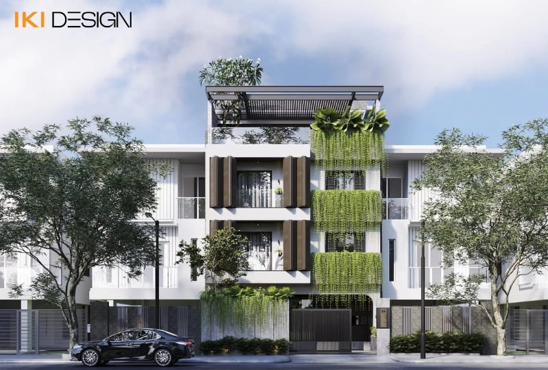 Tạo mảng xanh tại mặt tiền