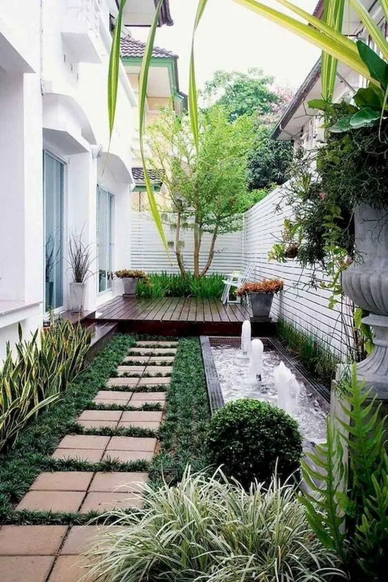 sân vườn nhà phố làm tăng tính thẩm mỹ
