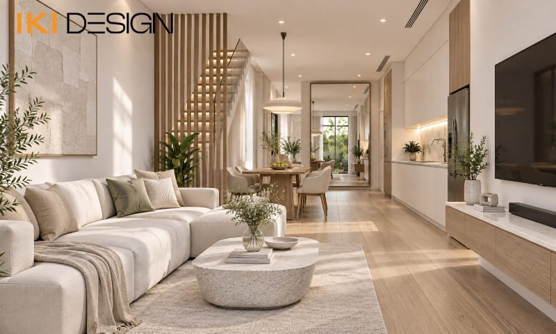 Màu sắc sáng tạo cảm giác rộng cho nhà phố diện tích nhỏ