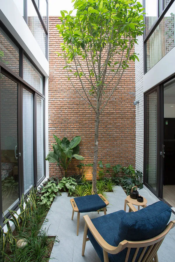 thiết kế sân vườn giữa nhà phố xinh đẹp