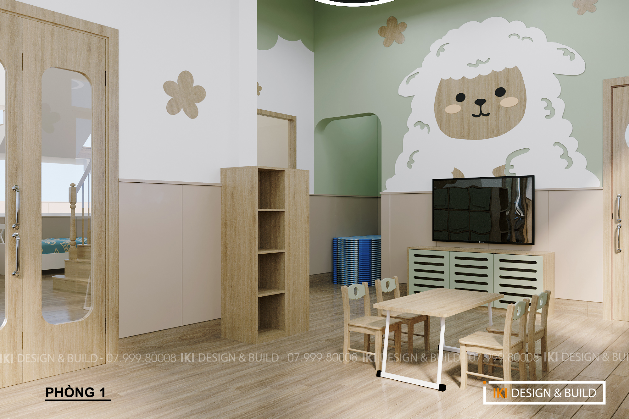 Mầm non Bé Hạnh Phúc - Vườn Chiêm Ngưỡng Trẻ Thơ. IKI Design - đơn vị thiết kế thi công biệt thự Nha Trang