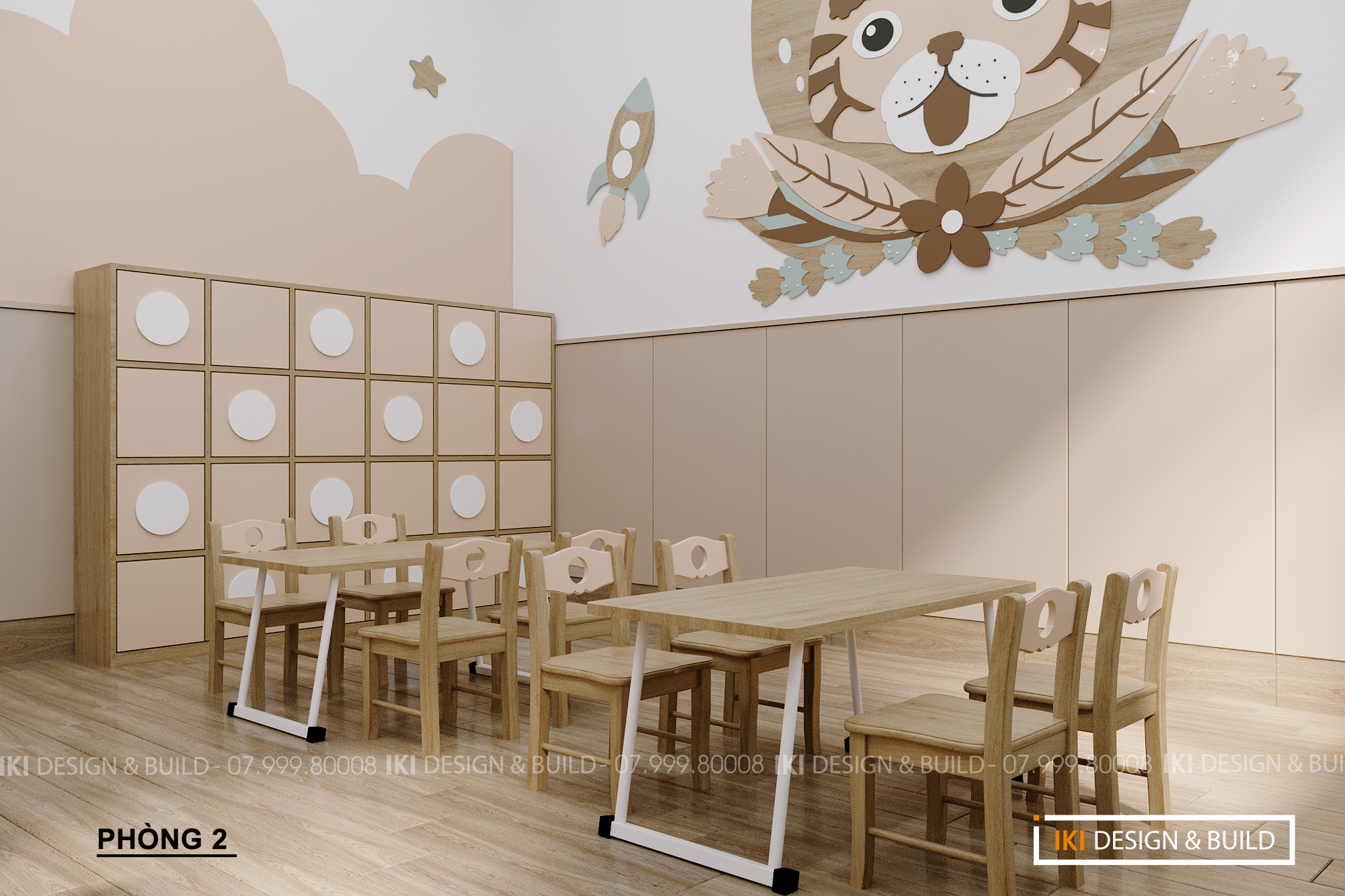 Mầm non Bé Hạnh Phúc - Vườn Chiêm Ngưỡng Trẻ Thơ. IKI Design - đơn vị thiết kế thi công biệt thự Nha Trang