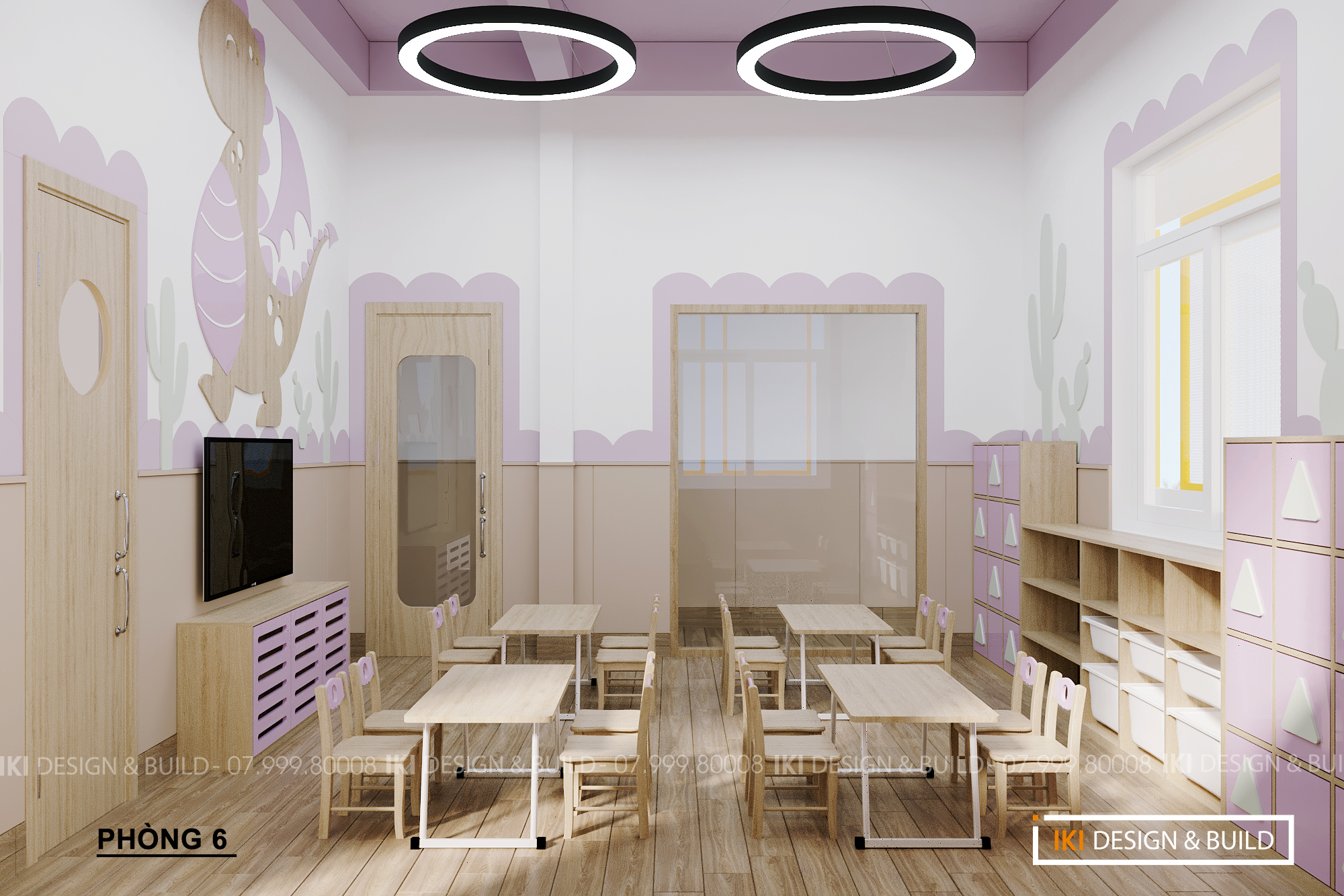 Mầm non Bé Hạnh Phúc - Vườn Chiêm Ngưỡng Trẻ Thơ. IKI Design - đơn vị thiết kế thi công biệt thự Nha Trang