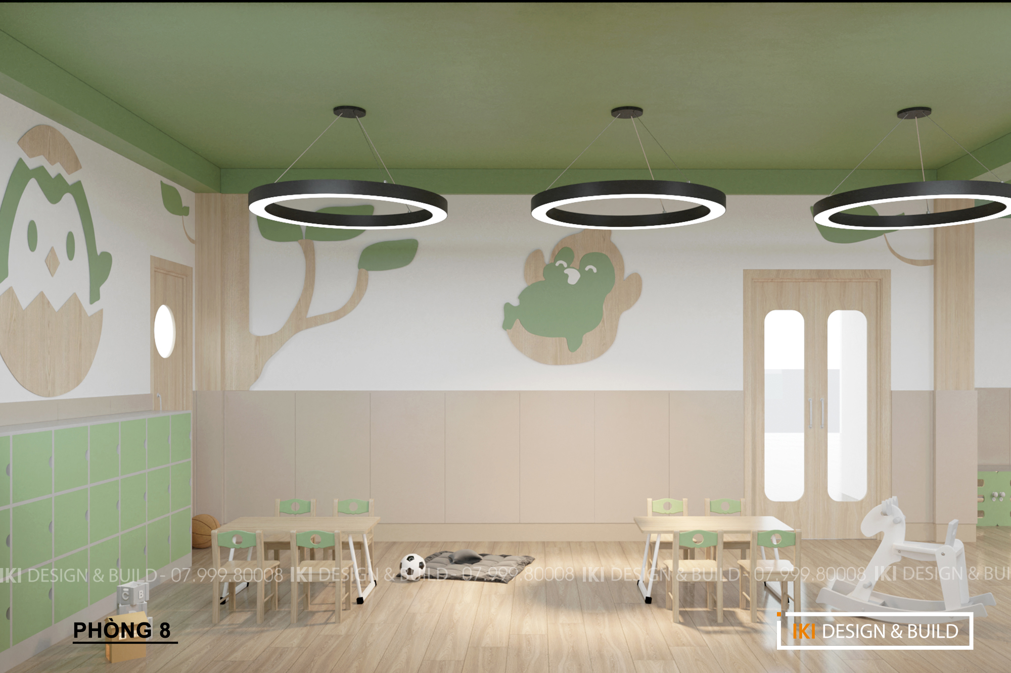 Mầm non Bé Hạnh Phúc - Vườn Chiêm Ngưỡng Trẻ Thơ. IKI Design - đơn vị thiết kế thi công biệt thự Nha Trang