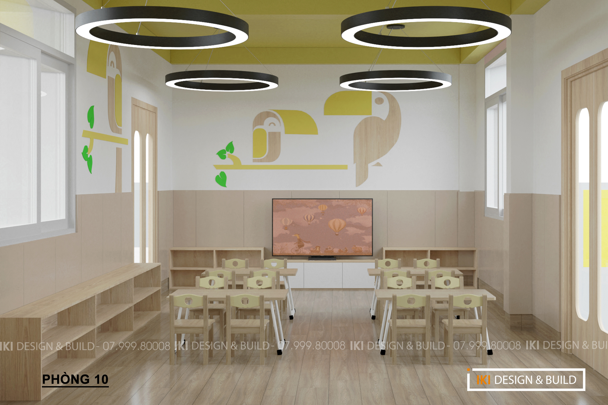 Mầm non Bé Hạnh Phúc - Vườn Chiêm Ngưỡng Trẻ Thơ. IKI Design - đơn vị thiết kế thi công biệt thự Nha Trang
