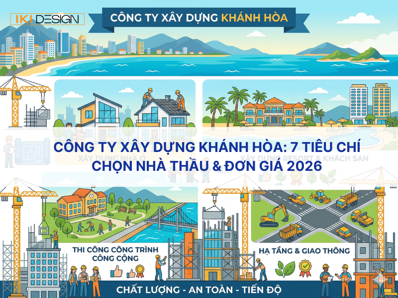Công ty xây dựng Khánh Hòa: 7 tiêu chí chọn nhà thầu & đơn giá 2026