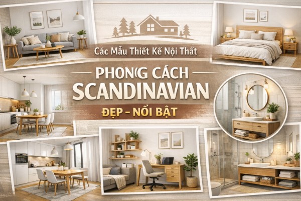 Các mẫu thiết kế nội thất phong cách Scandinavian đẹp – nổi bật