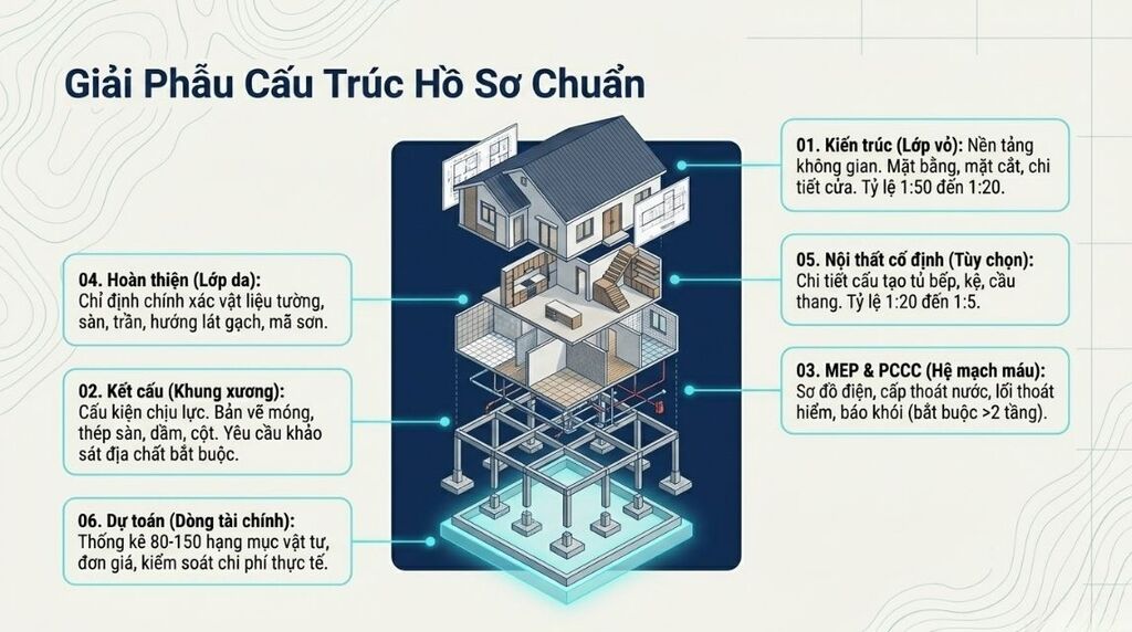 Bộ hồ sơ bản vẽ thi công nhà Nha Trang gồm những gì? Bộ hồ sơ bản vẽ thi công nhà Nha Trang gồm những gì?