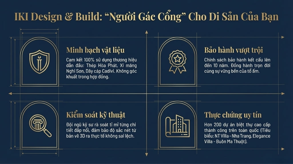 IKI Design – Đơn vị thiết kế thi công biệt thự tân cổ điển uy tín