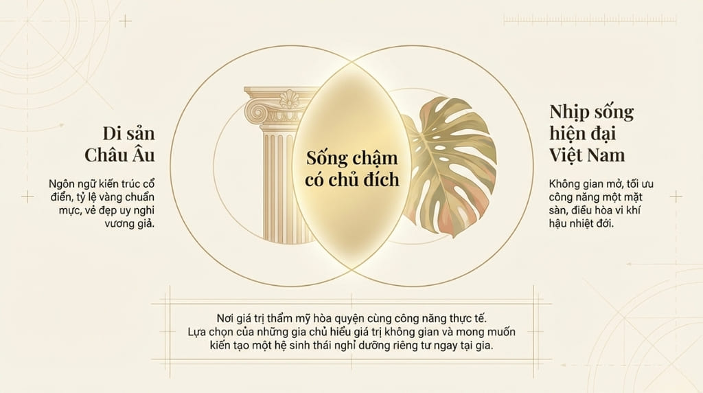 Biệt thự 1 tầng tân cổ điển là gì?