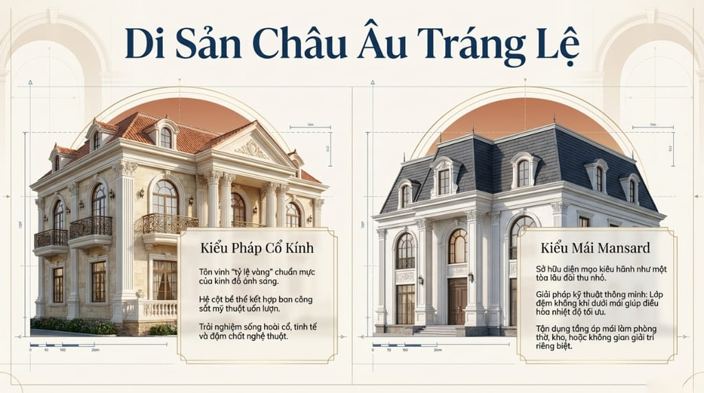Tân cổ điển kiểu Pháp quý tộc