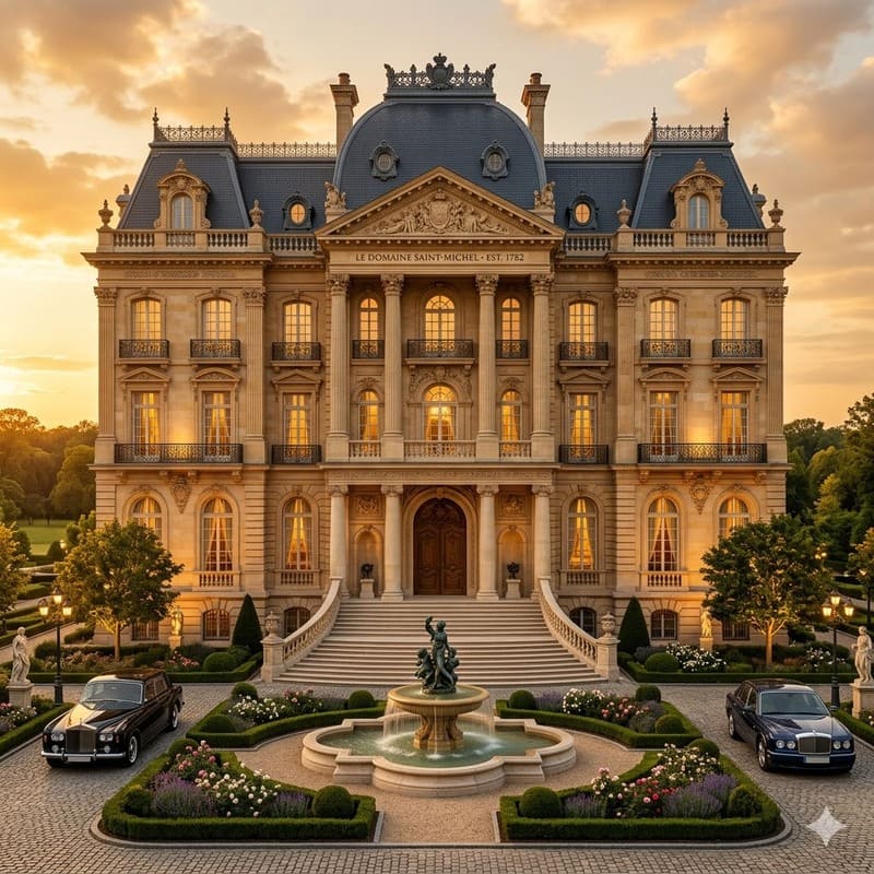 Biệt thự tân cổ điển mái Mansard Biệt thự tân cổ điển mái Mansard