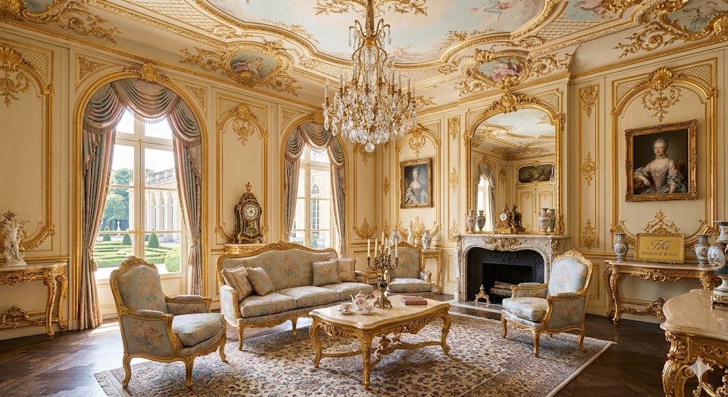 Mẫu thiết kế nội thất biệt thự luxury phong cách Rococo quý tộc Mẫu thiết kế nội thất biệt thự luxury phong cách Rococo quý tộc