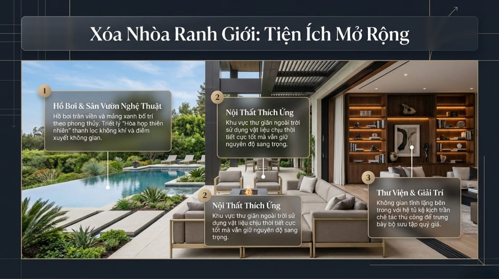 Thiết kế sân vườn, hồ bơi và không gian ngoài trời thượng lưu Thiết kế sân vườn, hồ bơi và không gian ngoài trời thượng lưu