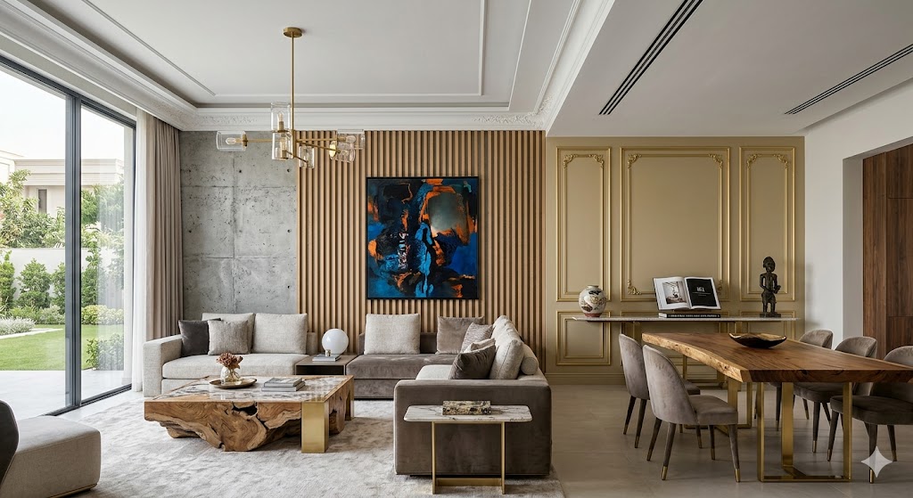 Mẫu thiết kế nội thất biệt thự luxury phong cách Hybrid cá tính Mẫu thiết kế nội thất biệt thự luxury phong cách Hybrid cá tính