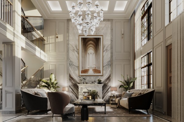 Mẫu nội thất biệt thự mái Thái phong cách sang trọng – luxury
