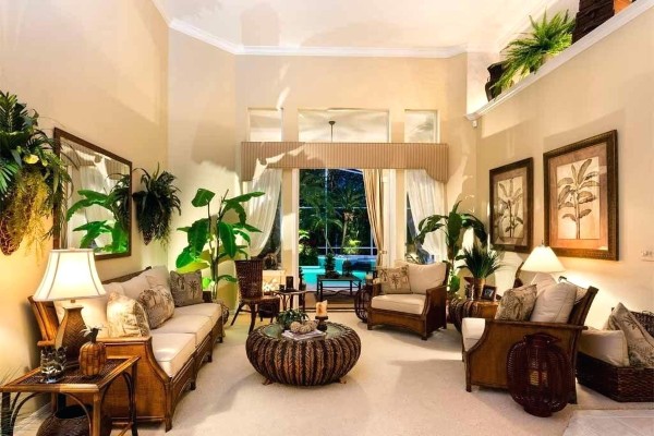 Nội thất biệt thự mái Thái phong cách Tropical