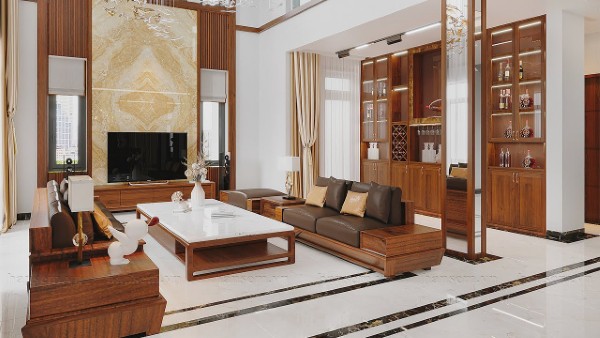 Mẫu nội thất biệt thự mái Thái 1 tầng