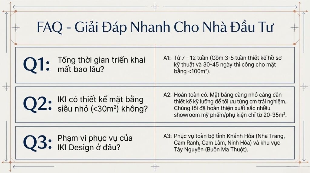 Câu hỏi thường gặp về thiết kế showroom Nha Trang Câu hỏi thường gặp về thiết kế showroom Nha Trang