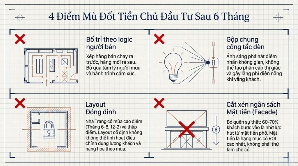 Những sai lầm phổ biến khi thiết kế showroom tại Nha Trang Những sai lầm phổ biến khi thiết kế showroom tại Nha Trang