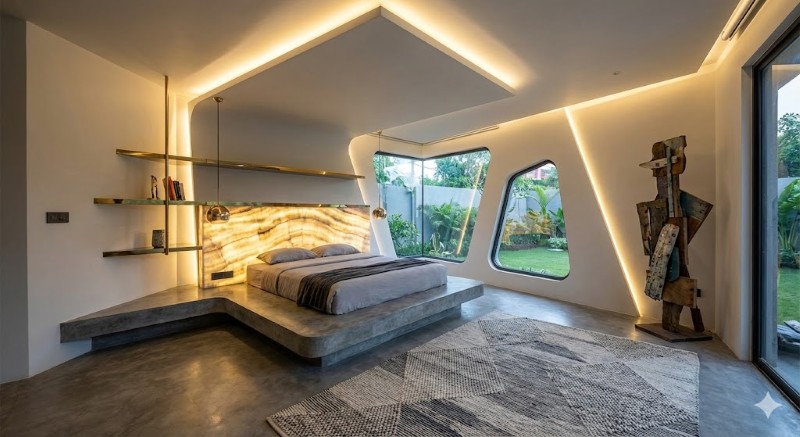 Mẫu phòng ngủ được thiết kế theo phong cách hiện đại