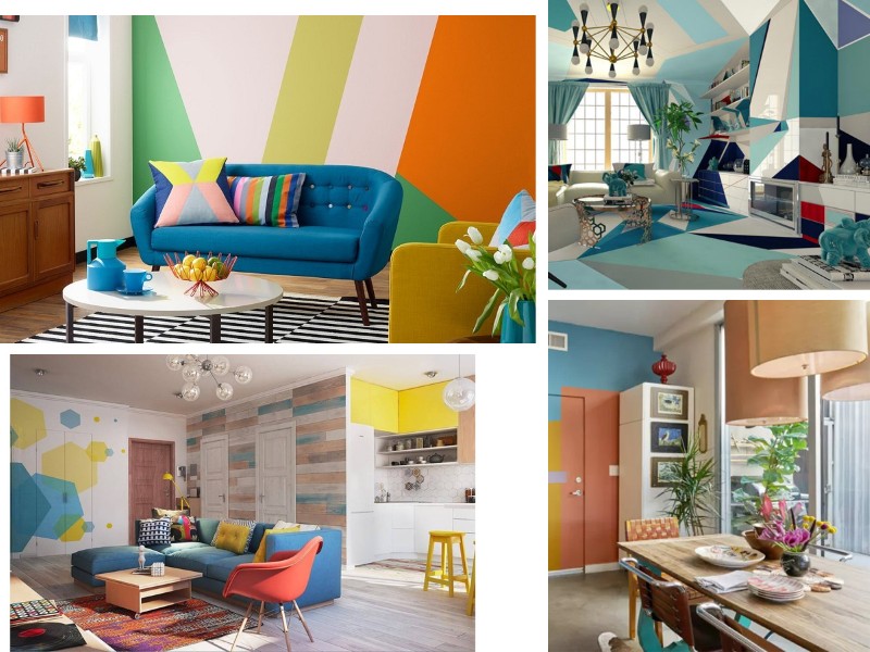 Phong cách thiết kế nội thất Color Block