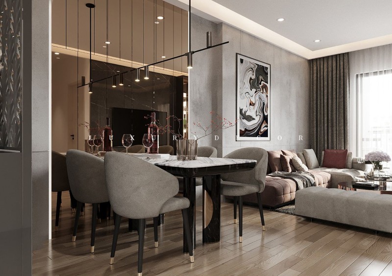 Phong cách thiết kế nội thất Modern Luxury