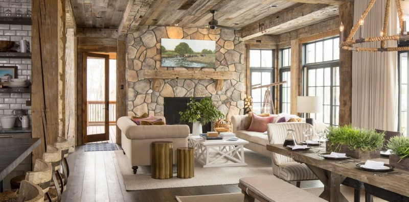Phong cách thiết kế nội thất Rustic với vẻ đẹp nguyên bản