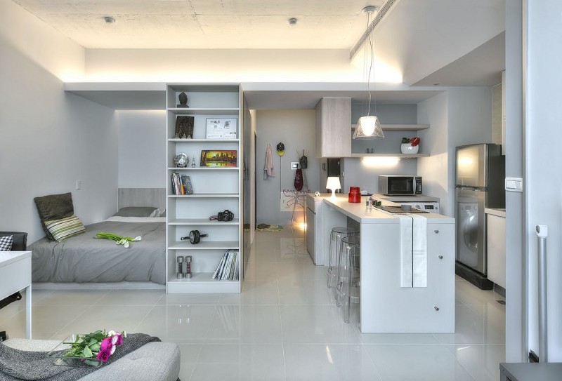 Thiết kế cho phòng bếp căn hộ studio 30m2