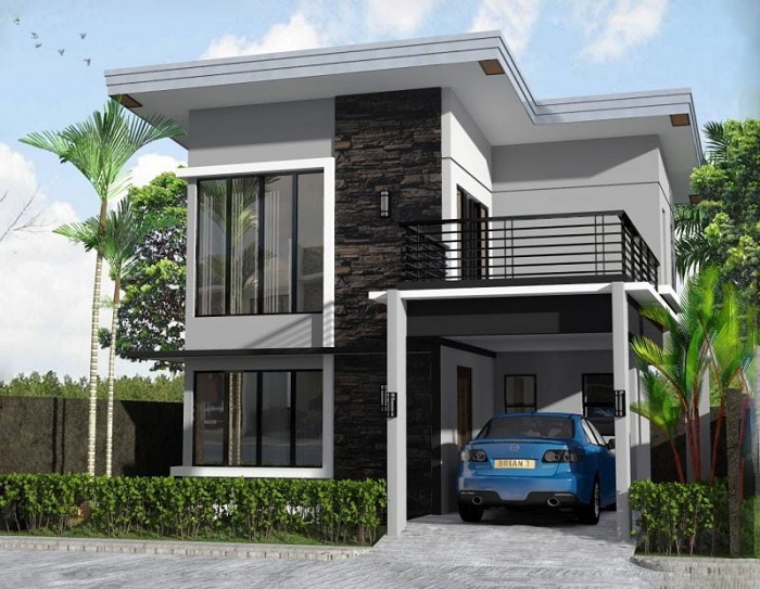 Nhà phố 2 tầng có gara ô tô