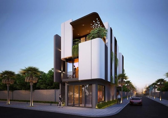 Nhà phố 2 mặt tiền dạng ống