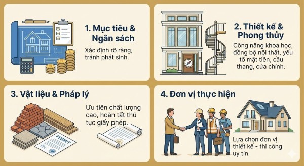 Những lưu ý quan trọng khi xây nhà phố tân cổ điển 3 tầng