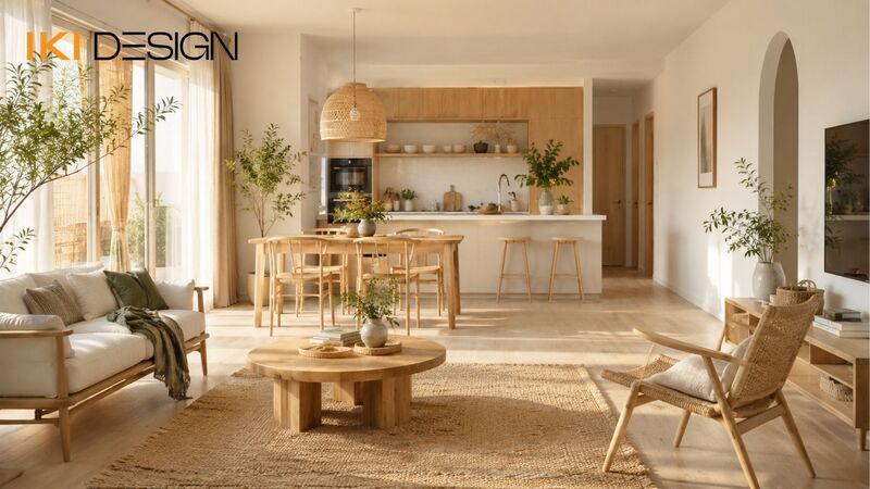 Nội thất chung cư 1 phòng ngủ phong cách Scandinavian