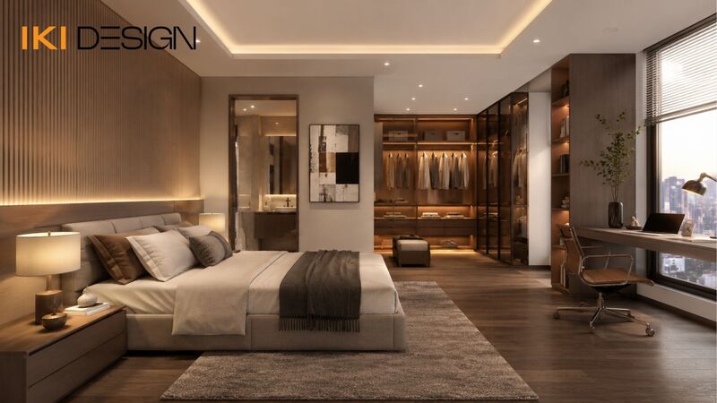 Nội thất chung cư 1 phòng ngủ 70m2