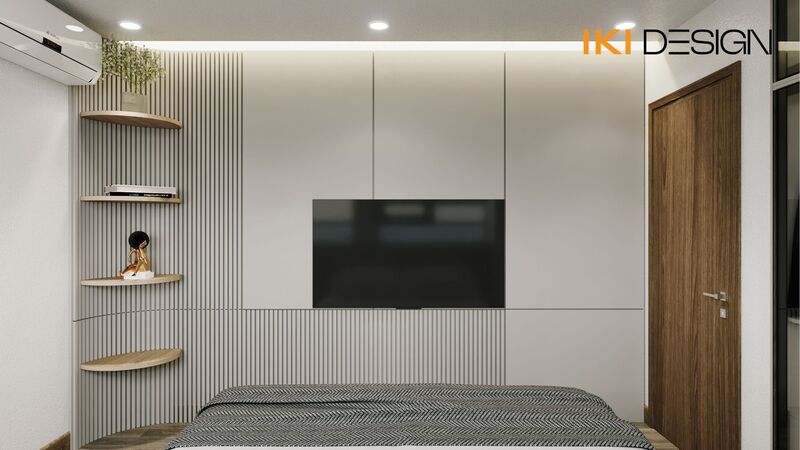 Thiết kế phòng ngủ Master chung cư 2 phòng ngủ Thiết kế phòng ngủ Master chung cư 2 phòng ngủ
