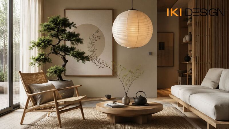phòng khách nội thất chung cư 2 phòng ngủ phong cách Japandi phòng khách nội thất chung cư 2 phòng ngủ phong cách Japandi