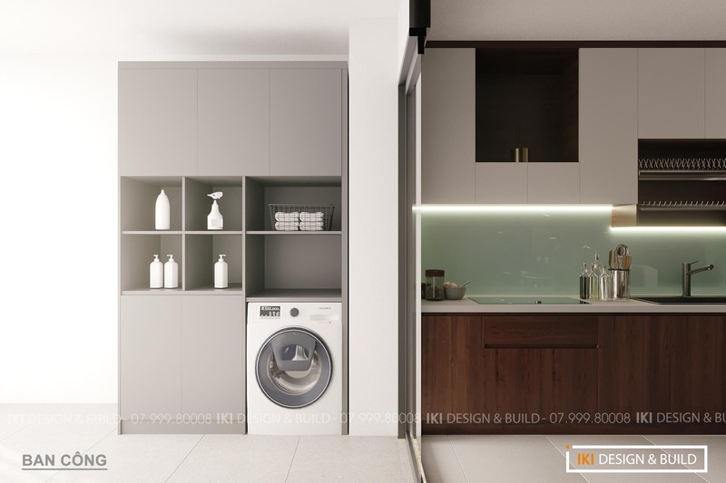 Ban công kết hợp khu giặt phơi chung cư 2 phòng ngủ dự án Silas Apartment Ban công kết hợp khu giặt phơi chung cư 2 phòng ngủ dự án Silas Apartment