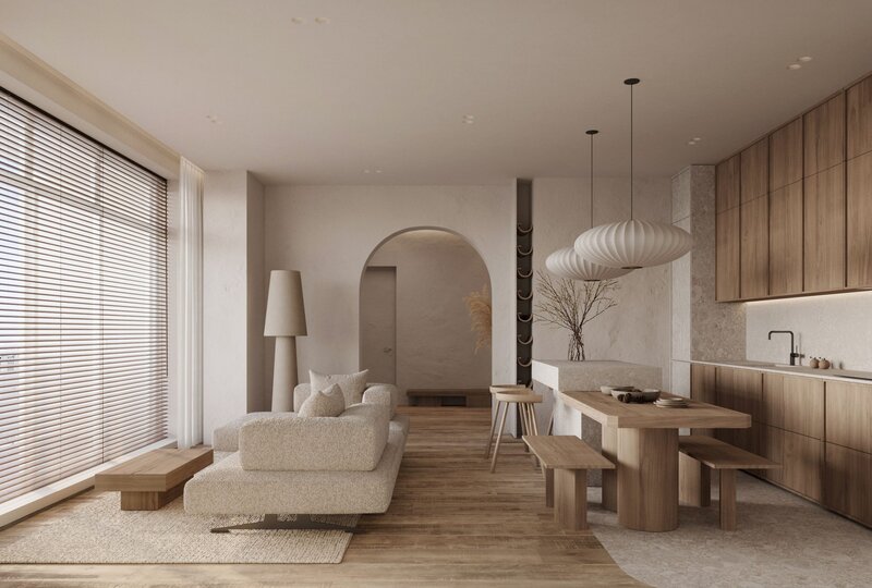 Nội thất chung cư 55m2 phong cách Scandinavian