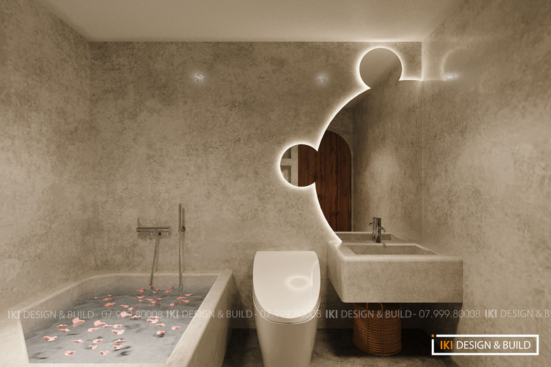 Tolet căn hộ dự án H’s Apartment do IKI Design thiết kế thi công