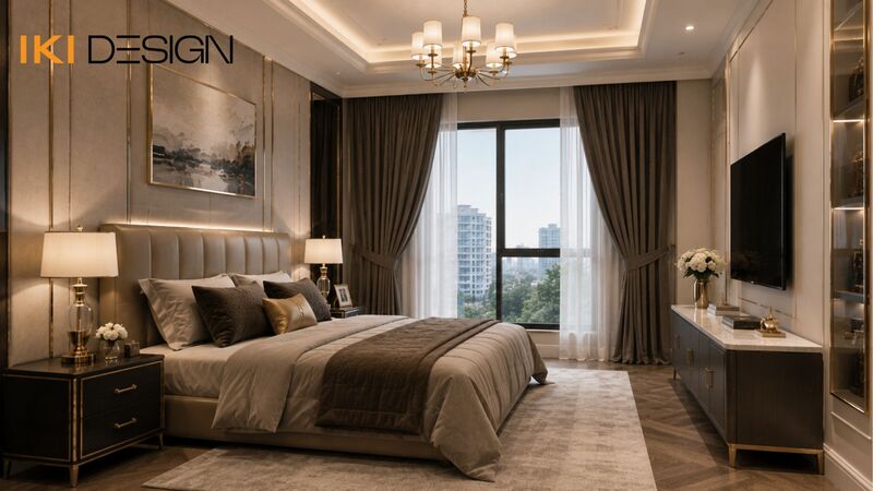 Thiết kế nội thất chung cư 80m2 phong cách Luxury