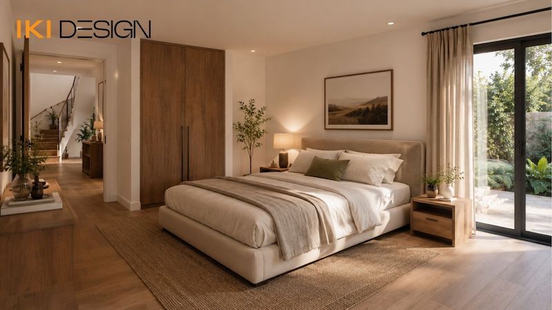 Phòng ngủ tầng dưới căn hộ Duplex 3 phòng ngủ Phòng ngủ tầng dưới căn hộ Duplex 3 phòng ngủ