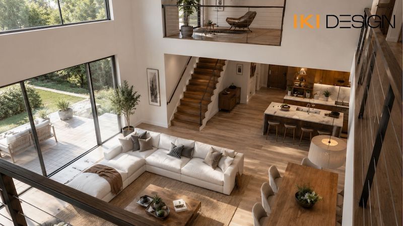 Khoảng thông tầng căn hộ Duplex 3 phòng ngủ Khoảng thông tầng căn hộ Duplex 3 phòng ngủ
