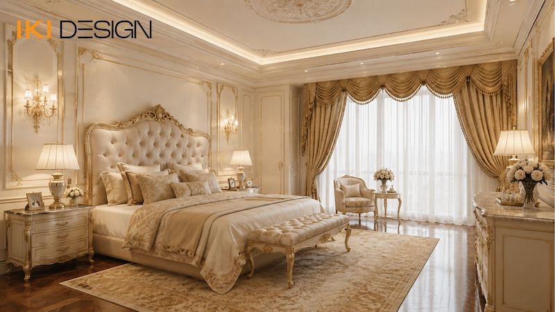Phòng ngủ Duplex phong cách tân cổ điển Phòng ngủ Duplex phong cách tân cổ điển