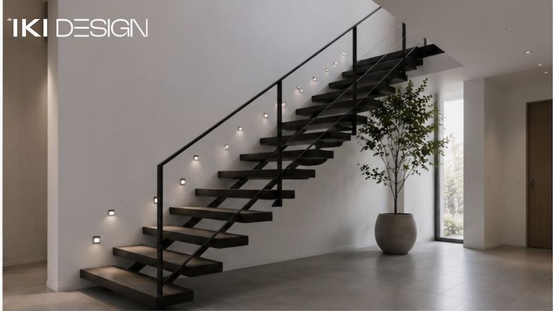 Cầu thang Duplex phong cách tối giản Cầu thang Duplex phong cách tối giản
