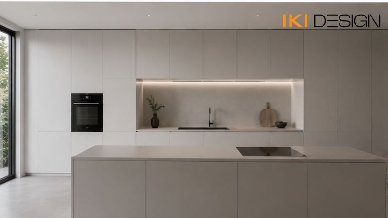 Bếp Duplex phong cách tối giản Bếp Duplex phong cách tối giản