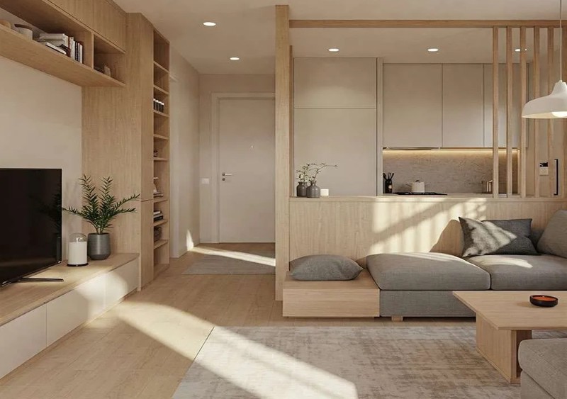 Thiết kế căn hộ 35m2 theo phong cách tối giản