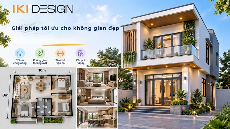 Thiết kế nhà 8x10 - Giải pháp cho không gian đẹp theo nhu cầu khách hàng