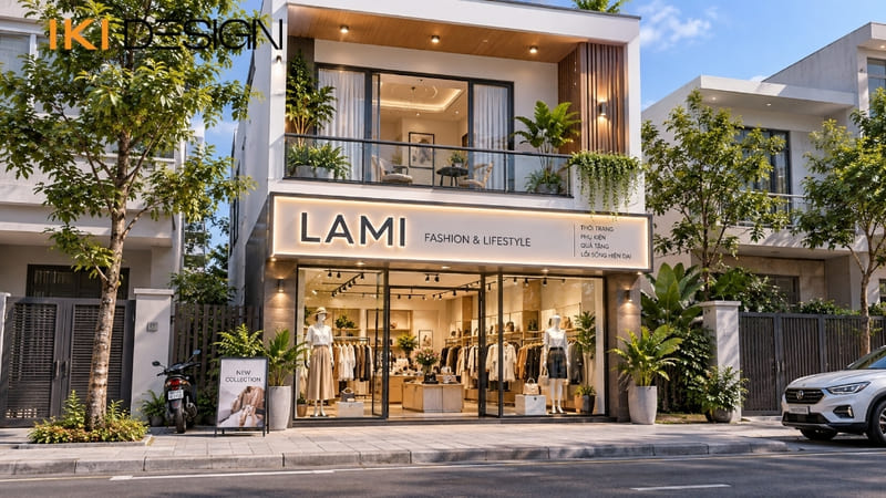 Mẫu nhà 8x10m kết hợp kinh doanh