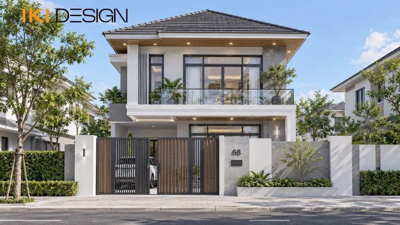 Mẫu nhà 8x10m mái Nhật