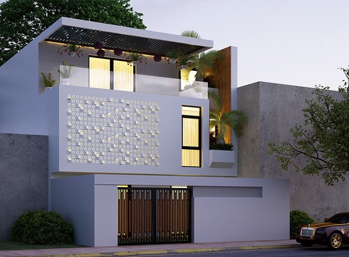 Nhà 8x10m thiết kế không gian mở